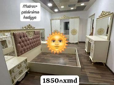 İkinəfərlik çarpayı, Termo, Dolab, 2 tumba, Yeni