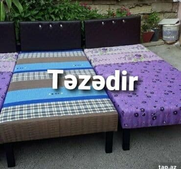 Çarpayı təzə Hazırları var Çatdırılma var 1 nəfərlik 60 manat. 2