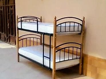 Oğlan və qız üçün, Çarpayı, Matras ilə, Siyirməsiz, Dəmir