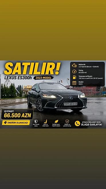 cin ehtiyat hisseleri: Lexus ES: 2.5 l | 2023 il Sedan — 1