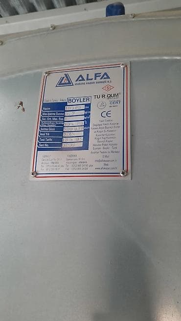 ALFA Makina Kazan Sanayi A.Ş. boyler (isti su çəni) - Model: Boyler - — 2