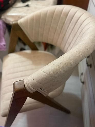 Qonaq otağı üçün, Qatlanmayan, rəng - Bej Stul