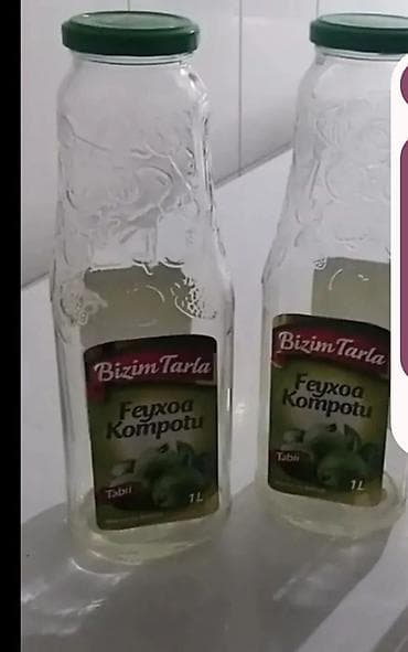 Bizim Tarla Feyxoa Kompotu – 1 litr şüşə qabda. - Tərkib: təbii