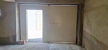 qapi darvaza: Dəmir Qaraj darvazası, Yana açılan, Mexaniki, rəng - Bej, Qapı ilə, Kredit yoxdur — 3