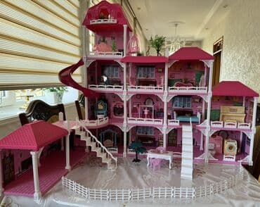 барби шкаф для одежды: Böyük ölçülü, çoxmərtəbəli oyuncaq barbi evi. - 4 əsas korpus və bir — 2