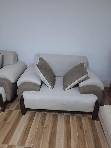 damla divan desti: 2+1 yumşaq mebel dəsti - Tərkibi: 1 ədəd iki nəfərlik divan və 2 ədəd — 3