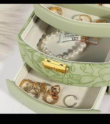 sandığ: Zinət əşyaları üçün şık təşkilatçı qutu - Ölçülər: 21.9 × 16 × 14.2 — 6