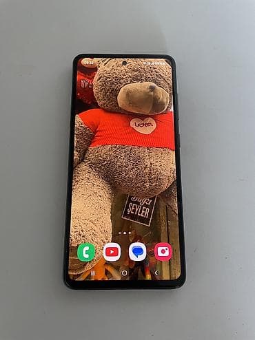 mobil nömrə: Samsung Galaxy A52, 128 GB, rəng - Qara, Barmaq izi, İki sim kartlı, Face ID — 1