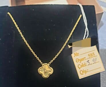 Eynəklər: Boyunbağı, Sarı qızıl, 585 Əyar, 766 g, Ünvandan götürmə — 5