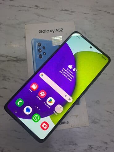 Lincoln: Samsung Galaxy A52, цвет - Голубой, Отпечаток пальца — 1