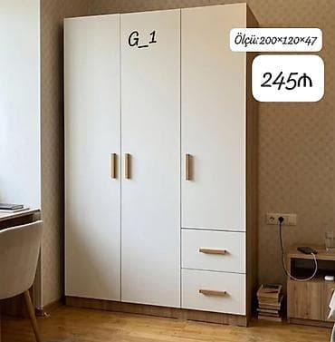 G_1 model şkaf - Ölçü: 200×120×47 sm (şəkildə göstərilən ölçü) -