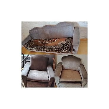 Divan 2 kreslo. Qiymet 90 azn. Divan acilir bazalidir. Ünvan Zığ — 1