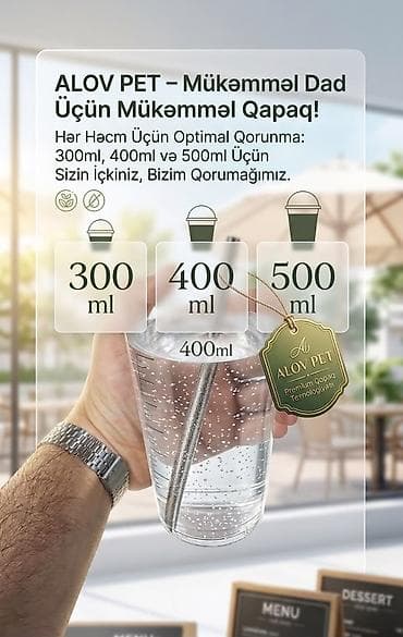 Kafe, restoran və “Take Away” məkanınız üçün yüksək keyfiyyətli və