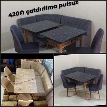 yazı masa: 🇹🇷Türk istehsalı Möhtəşəm ✨✨ Kuxna üçün stol stul dəsti 2 stul 1 — 22