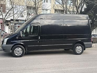 06 maşinlar: Yükdaşıma üçün geniş həcmli qara rəngli Ford Transit furqon seher — 1