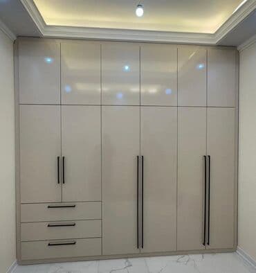 тумба на колесиках: Новый, Распашной, 3 двери Прямой шкаф, Гардеробный шкаф, Азербайджан — 7