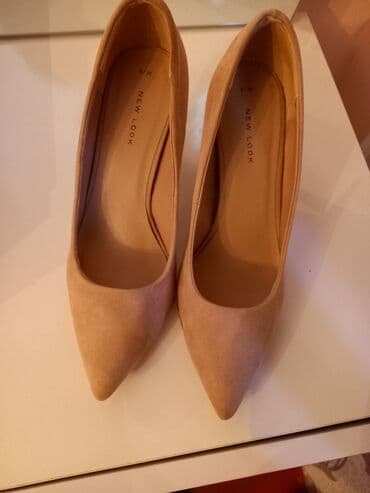 4xl nece razmerdi: Tuflilər, Ölçü: 39, rəng - Bej, İşlənmiş — 2