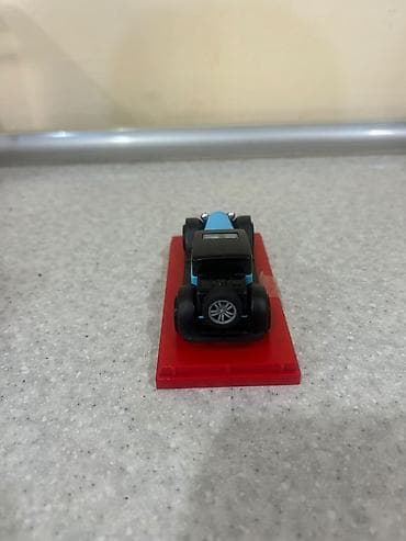 mini disk: Kolleksiya üçün retro üslubda oyuncaq avtomobil modeli - Korpus: mavi — 5