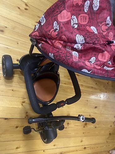 partalar: Uşaq üçtəkərli velosipedi – valideyn idarəetməli model - Üçtəkərli — 2