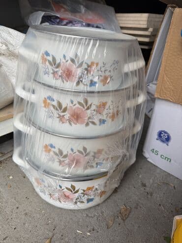 gul ekmek ucun qablar: Qazan, rəng - Ağ — 2