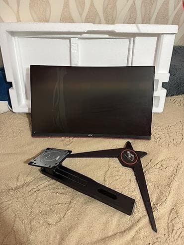 iphone 23: AOC C24G1 24" Gaming Monitor curved. Ekran qirigdi, teze alinib 2 ay — 7