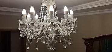 listurlar: Çılçıraq, 8 lampa, Xrustal — 2