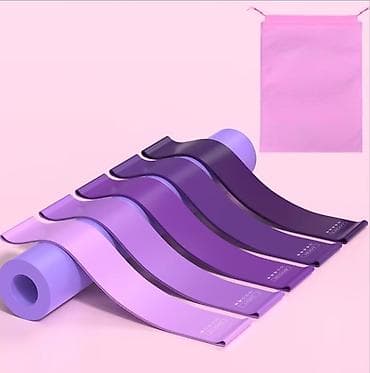 batut nədir: 5-li Fitness Rezistans Lentləri Seti (purpur tonlarında) - 5 fərqli — 1