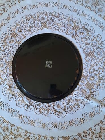 nar şirəsi çəkən: Подносы СССР Жостово. Круглой поднос d‐ 47 см, длинный- 58*43 см — 8