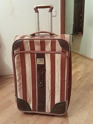 Çamadanlar: Səyahət çamadanı – SUMMIT brendi - Material: zolaqlı parça — 3