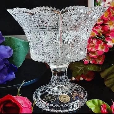 Cex xrustal konfet veya murebbe qabilar 15 sm. cutu 110 azn — 2