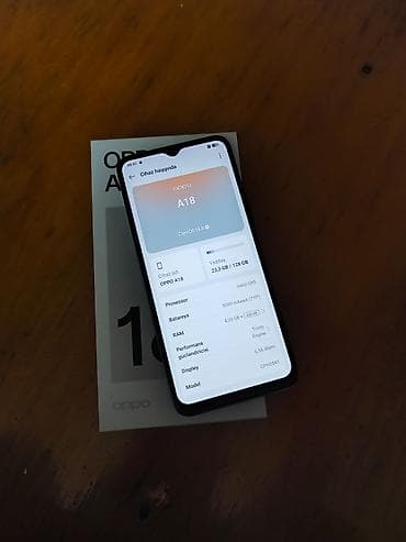 iphone 12 pro 512: Oppo A18, 128 GB, rəng - Qara, Zəmanət, Qırıq, Düyməli — 1