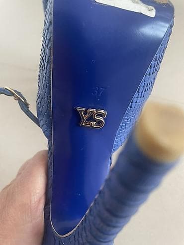 Basanoşka və səndəllər: Məhsul: Mavi qadın platforma ayaqqabısı - Brend işarəsi: YS (daxildə — 3