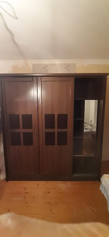 termo guzgusu: 3 qapılı, Güzgülü, Qəhvəyi, Digər material, Kupe, Düz dolab — 2