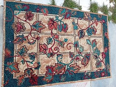 Двери и комплектующие: Xalça – klassik naxışlı - Dizayn: Bej fon üzərində kvadrat panellər — 2