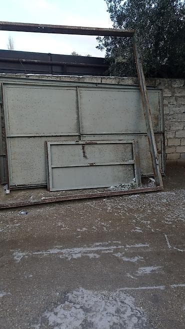dam duqalari: Dəmir Həyət darvazası, Siyirmə, 4 m, Mexaniki, Qapı ilə, rəng - Boz, Kredit yoxdur — 1
