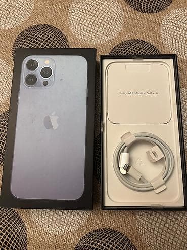 apple 13 pro ikinci el: IPhone 13 Pro, 256 GB, Sierra Blue, Sənədlərlə — 2