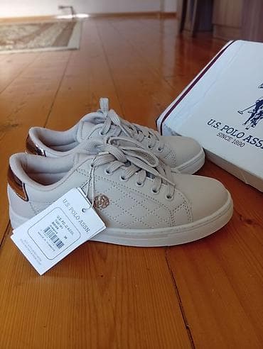 polo ayaqqabi: Us Polo Assn, Ölçü: 36, rəng - Bej, Yeni — 1