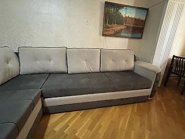 kreditle kunc divanlar: Künc divanı – ikirəngli (tünd boz və açıq boz) - Forma: L-şəkilli — 5