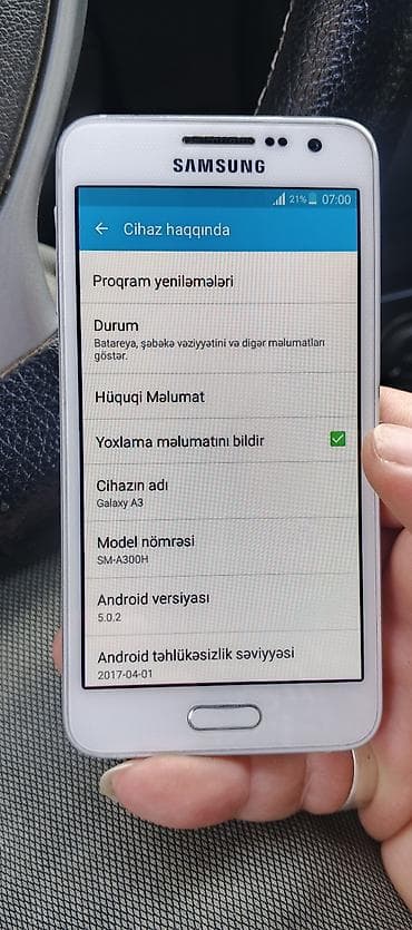Samsung Galaxy A3, 16 GB, rəng - Ağ, İki sim kartlı — 2