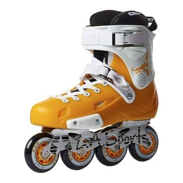 uşaqlar üçün tekerli krosovkalar: İnline konki – L.A. Sports - Rəng: narıncı-ağ korpus, qara daxili — 6