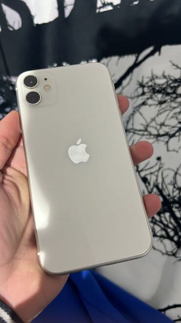 IPhone 11, 64 GB, Ağ, Barmaq izi, Simsiz şarj, Face ID