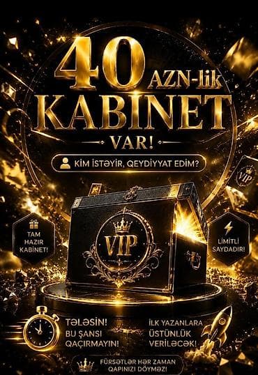 VIP “kabinet” xidməti – tam hazır hesablar - Qiymətlər: 40 AZN-lik — 1
