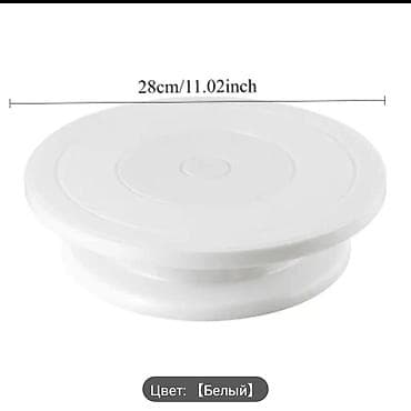 yun xalca: Tort və şiriniyyat qabı, rəng - Ağ — 2