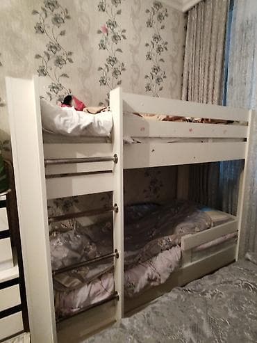 matras iki neferlik: Oğlan və qız üçün, Çarpayı, Siyirməli, Taxta — 5