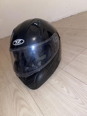 mx49 moto: TZ motosiklet dəbilqəsi - Növ: Tam üzlü (full-face) - Rəng: Qara — 2