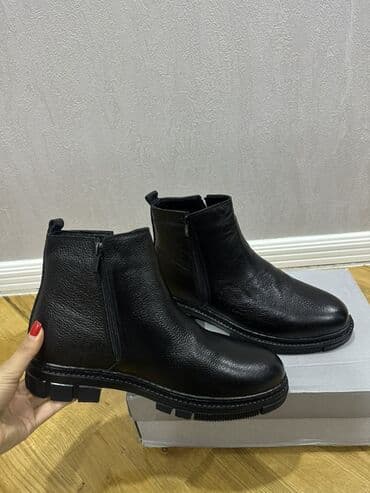 herbi batinka: Qara dəri kişi botları Yenidir. Karqodan bugun goturmushem olcusu — 4