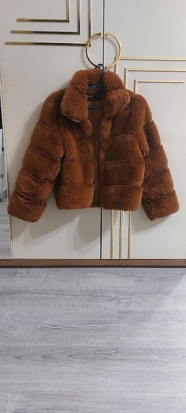 sac satisi: Qadınlar üçün qısa xəz təsirli kürk gödəkcə Az geynilib Mexli kurtka — 2