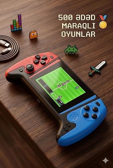 oyun rolari: Retro əl oyun konsolu – 500-in-1 - Daşınan, əllə tutulan retro oyun — 3