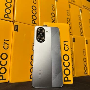go kart: Poco C71, 128 GB, rəng - Qızılı, Barmaq izi, Face ID, Hissə-hissə ödəniş — 1