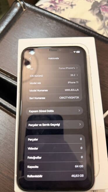 iphone 13 mini qiyməti: IPhone 11, 64 GB, Ağ, Face ID — 3
